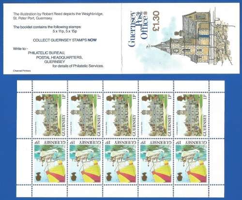 Guernsey 1987 Stamps -Exploded Booklet-MNH-Thematic-Transport-Boat-Building