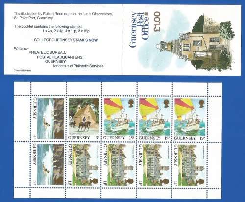 Guernsey- 1987 Daily Stamps Exploded Booklet-MNH-Thematic-Transport-Boat-Building