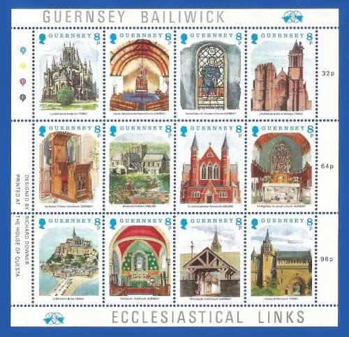Guernsey 1988 Christmas Stamps -M/S-MNH-Thematic-Building-Famous House