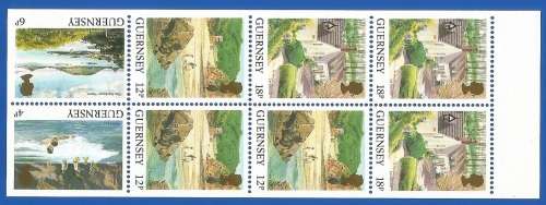 Guernsey 1984 Daily Stamps Booklet pane -MNH-Thematic-Flora-Scenery