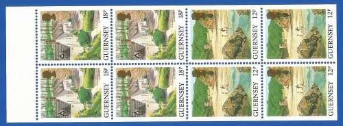 Guernsey 1984 Daily Stamps Booklet pane -MNH-Thematic-Flora-Scenery