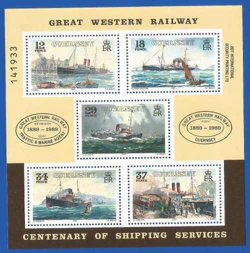 Guernsey 1989 Passenger Ship -M/S-MNH-Thematic-Transport-Boats