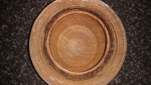 Collectable Wood Crafts- Wood bowl with lid-No Name-Un Polished