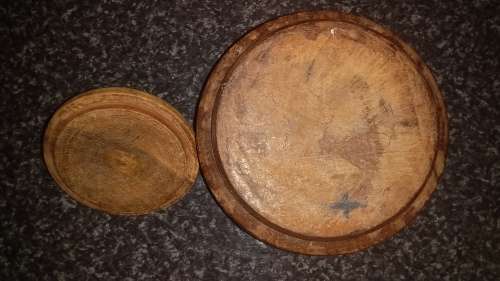 Collectable Wood Crafts- Wood bowl with lid-No Name-Un Polished