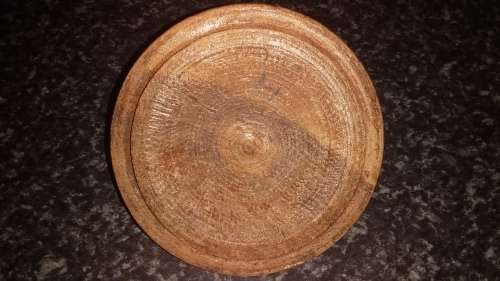 Collectable Wood Crafts- Wood bowl with lid-No Name-Un Polished