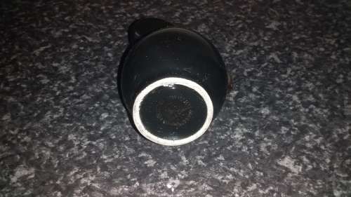 Crescent Ware pottery Black and gold trim Vintage-Collectable-Small Ornament