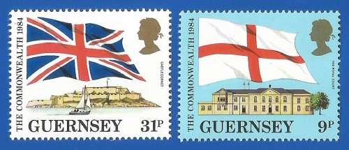 Guernsey 1984 Commomwealth Day -MNH-Thematic-Commonwealth-Places of Interest-Buildings