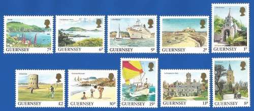 Guernsey 1985 Daily Stamps -MNH-Thematic-Places of Interest