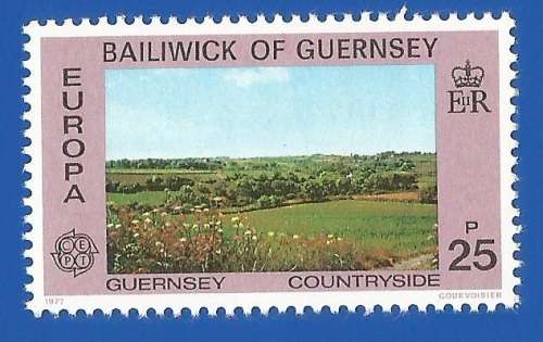 Bailiwick of Guernsey 1977 EUROPA Stamps - Landscapes -MNH-Thematic-Flora-Countryside