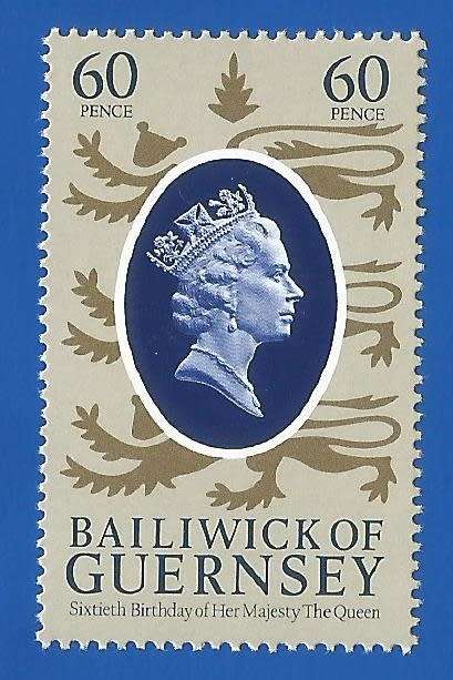 Bailiwick of Guernsey 1986 The 60th Anniversary of the Birth of H.M.QE2-MNH-Thematic-Famous Person