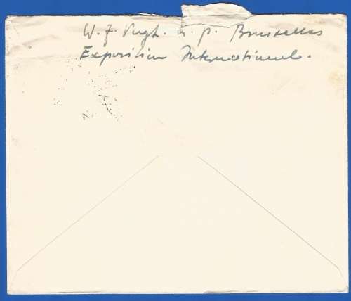 Belgium 1958 World exhibition -Domestic Mail-Cover-Thematic-Symbol