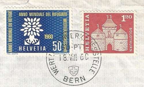 Helvetia-FDC-1960-Cover-Thematic-Symbol