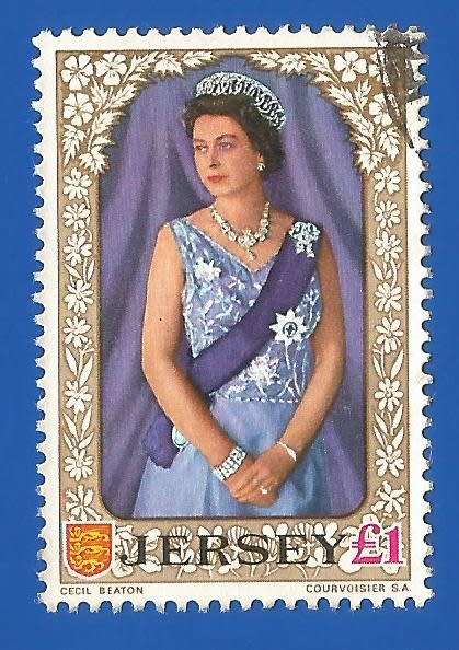 Jersey 1969 Definitive Issue -£1-Used-Thematic-Famous Person