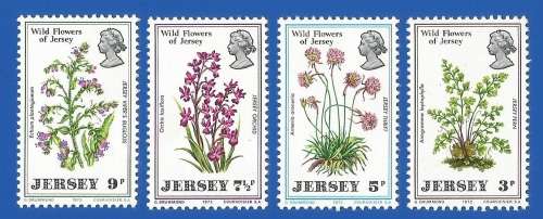 Jersey 1972 Wild Flowers of Jersey -MNH-Thematic-Flora-Flowers