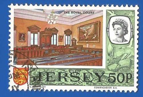 Jersey 1970 -1971 Definitive Issue - New Values (P) -50p-Used-Thematic-Places of Interest