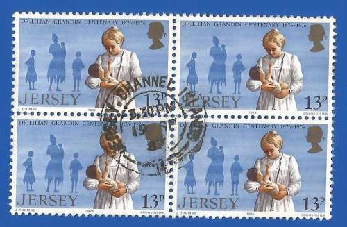 Jersey 1976 The 100th Anniversary of the Birth of Dr. Lilian Mary Grandi-Used-Thematic-Famous Person