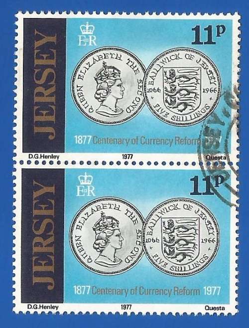 Jersey 1977 The 100th Anniversary of the Currency Reform Used-Thematic-Coins-Currency