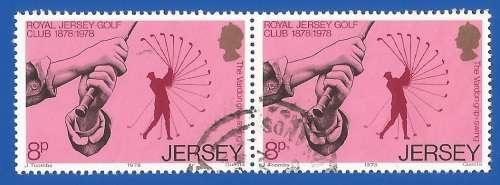 Jersey 1978 The 100th Anniversary of the Royal Jersey Golf -Used-Thematic-Places of Interest-Sport