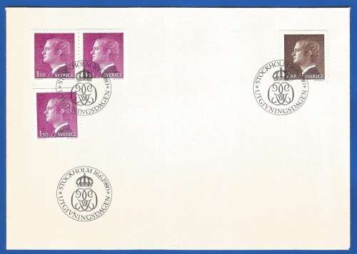 Sweden-1980 New values -Cover-FDC-Cancel-Thematic-Famous Person