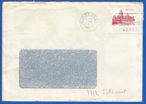 RSA-Domestic Mail-Cover-Cancel-Thematic-Buildings-Places of Interest