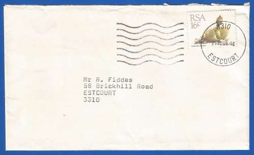 RSA-Domestic Mail-Cover-Cancel-Thematic-Flora
