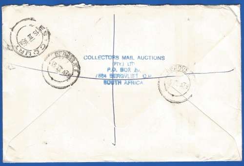 RSA-Domestic Mail-Cover-Cancel-Thematic-Flora 10th Anniversary Cover, postrally used