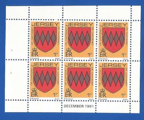 Jersey-MNH-1981-1p-Booklet Pane-Thematic-Symbol