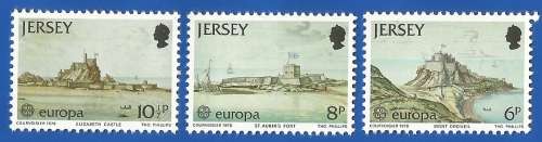 Jersey- 1978 EUROPA Stamps - Monuments MNH-Thematic-Symbol-Places of Interest