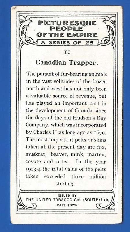 Vintage-Collectable-1xCigarette/Tobacco Card-People Of The Empire-No11-Culture