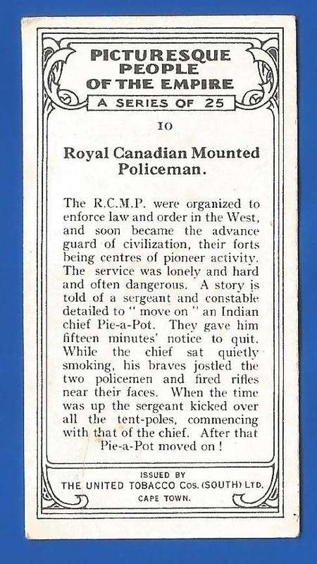 Vintage-Collectable-1xCigarette/Tobacco Card-People Of The Empire-No10-Culture