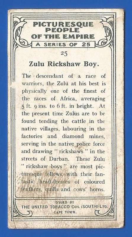 Vintage-Collectable-1xCigarette/Tobacco Card-People Of The Empire-No25-Culture