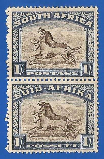 Union of South Africa SACC119 vertical pair -MM-1/-Pair-Thematic-Transport-Horse