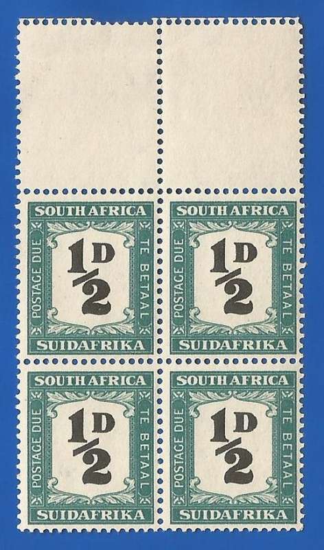 Union of South Africa SACC33 Postage Dues -MNH-Block-Thematic-Numbers
