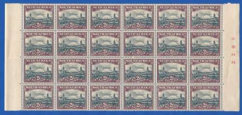 Union of South Africa SACC115 -MNH-2d-Block-Thematic-Scenery-Building