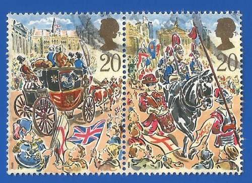 England 1989 The 800th Anniversary of the Show of Lord Mayor -Used-Thematic-Scenery