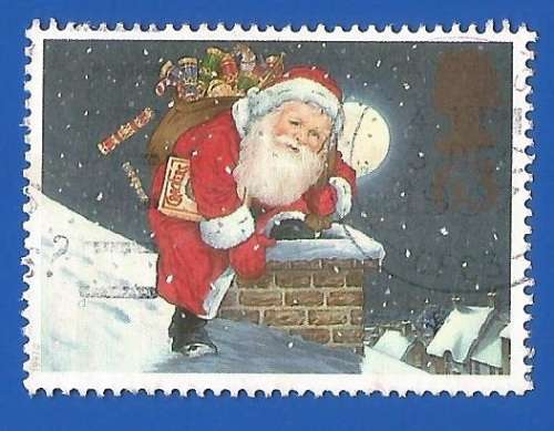 England- Used- Cancel-Thematic-Christmas