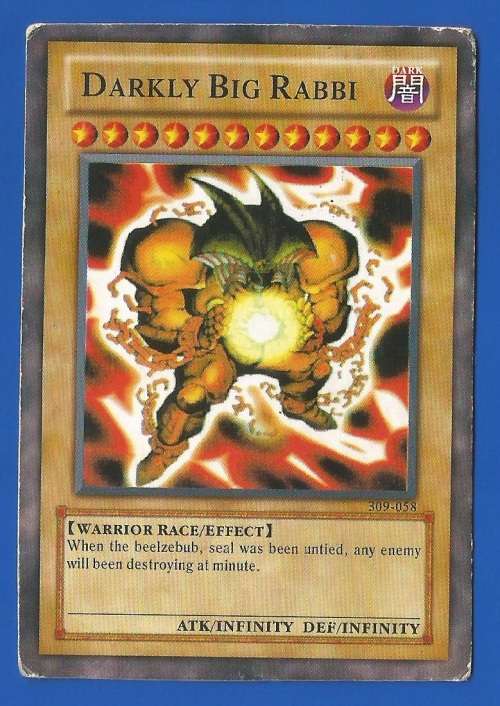 YU-GI-OH Trading Card Game-Konami-Darkly Big Rabbi-Dark-ATK/INFINITY-DEF/INFINITY