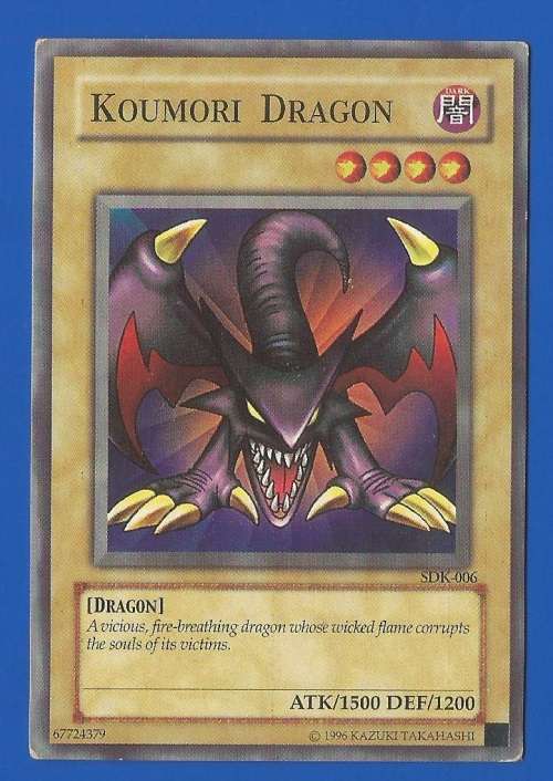 YU-GI-OH Trading Card Game-Konami-Koumori Dragon-Dark-ATK-1500-DEF-1200