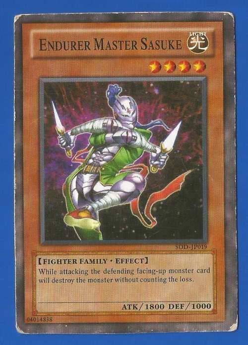 YU-GI-OH Trading Card Game-Konami-Endurer Master Sasuke-Light-ATK-1800-DEF-1000