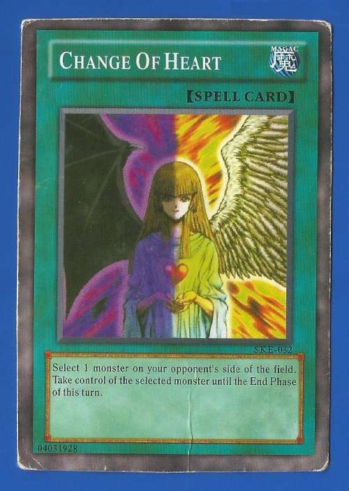 YU-GI-OH Trading Card Game-Konami-Change Of Heart-SPELL CARD