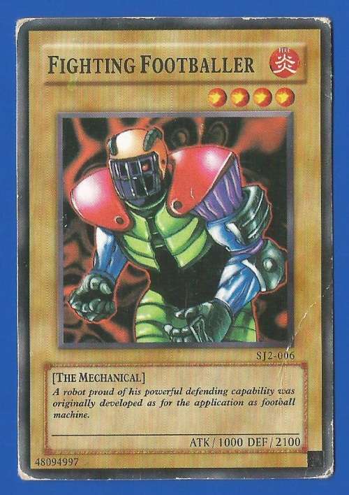 YU-GI-OH Trading Card Game-Fighting Footballer-ATK-1000-DEF-2100