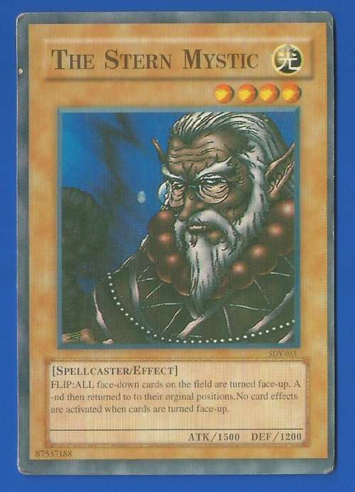 YU-GI-OH Trading Card Game-Konami-The Stern Mystic -ATK-1500-DEF-1200