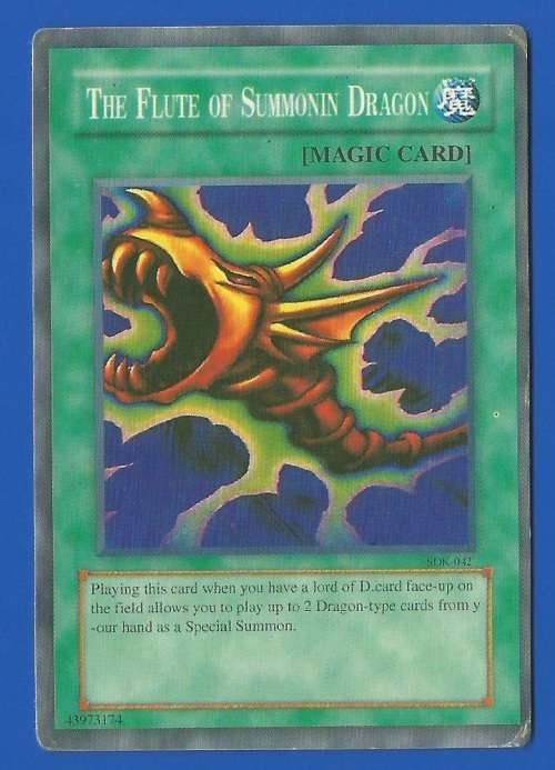 YU-GI-OH Trading Card Game-Konami-The Flute of Summonin Dragon-Magic Card