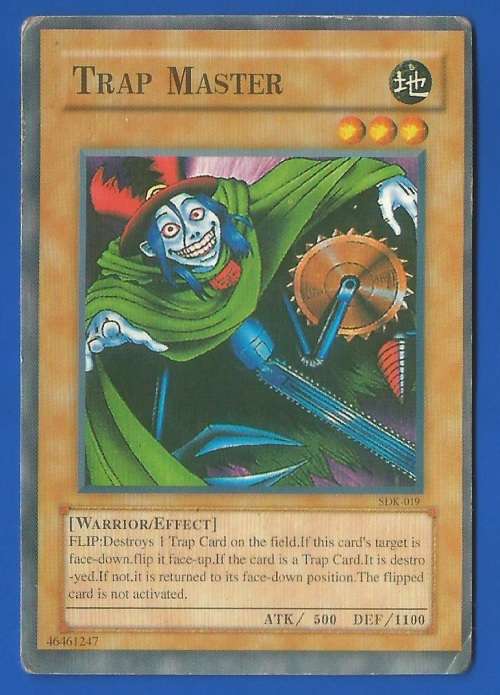 YU-GI-OH Trading Card Game-Konami-Trap Master-ATK-500-DEF-1100