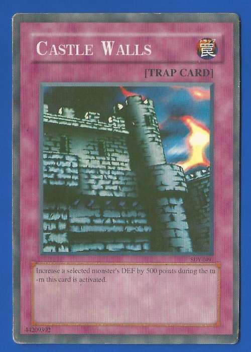 YU-GI-OH Trading Card Game-Konami-Castle Walls-Trap Card
