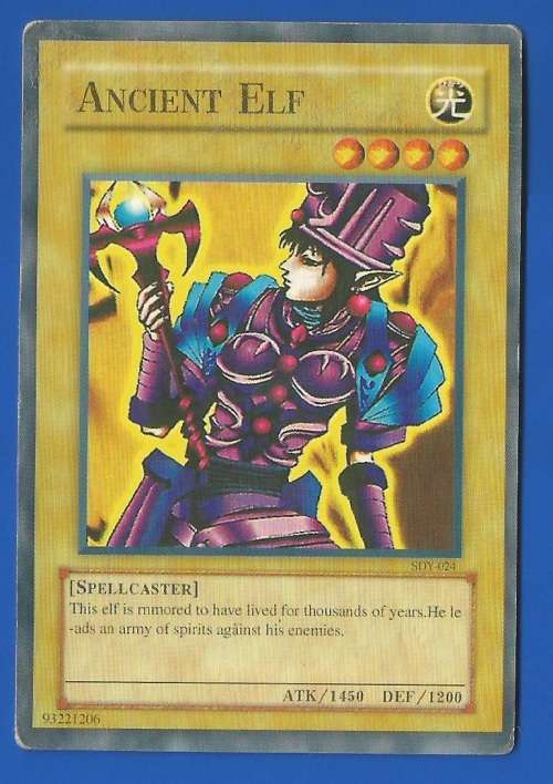 YU-GI-OH Trading Card Game-Konami-Ancient Elf-ATK-1450-DEF-1200