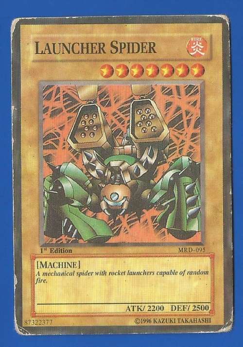 YU-GI-OH Trading Card Game-Konami-1996-1st Edition-Launcher Spider-ATK-2200-DEF-2500