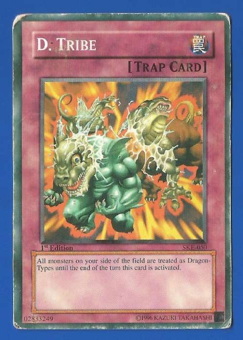 YU-GI-OH Trading Card Game-Konami-1996-1st Edition-D.Tribe-Trap Card