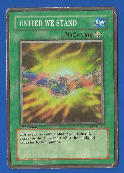 YU-GI-OH Trading Card Game-1st Edition-United We Stand-Magic Card