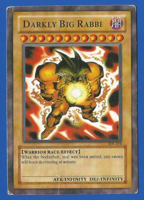 YU-GI-OH Trading Card Game-Konami-Darkly Big Rabbi-ATK-Infinity-DEF-Infinity